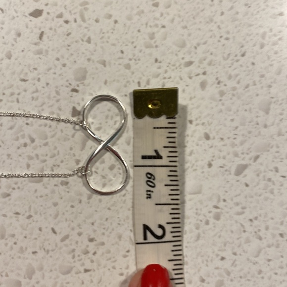 INFINITY silver necklace chain pendant - Picture 3 of 5